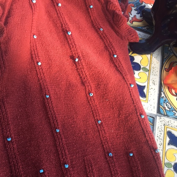 Burgundy ruffled crop top - Picture 5 of 5